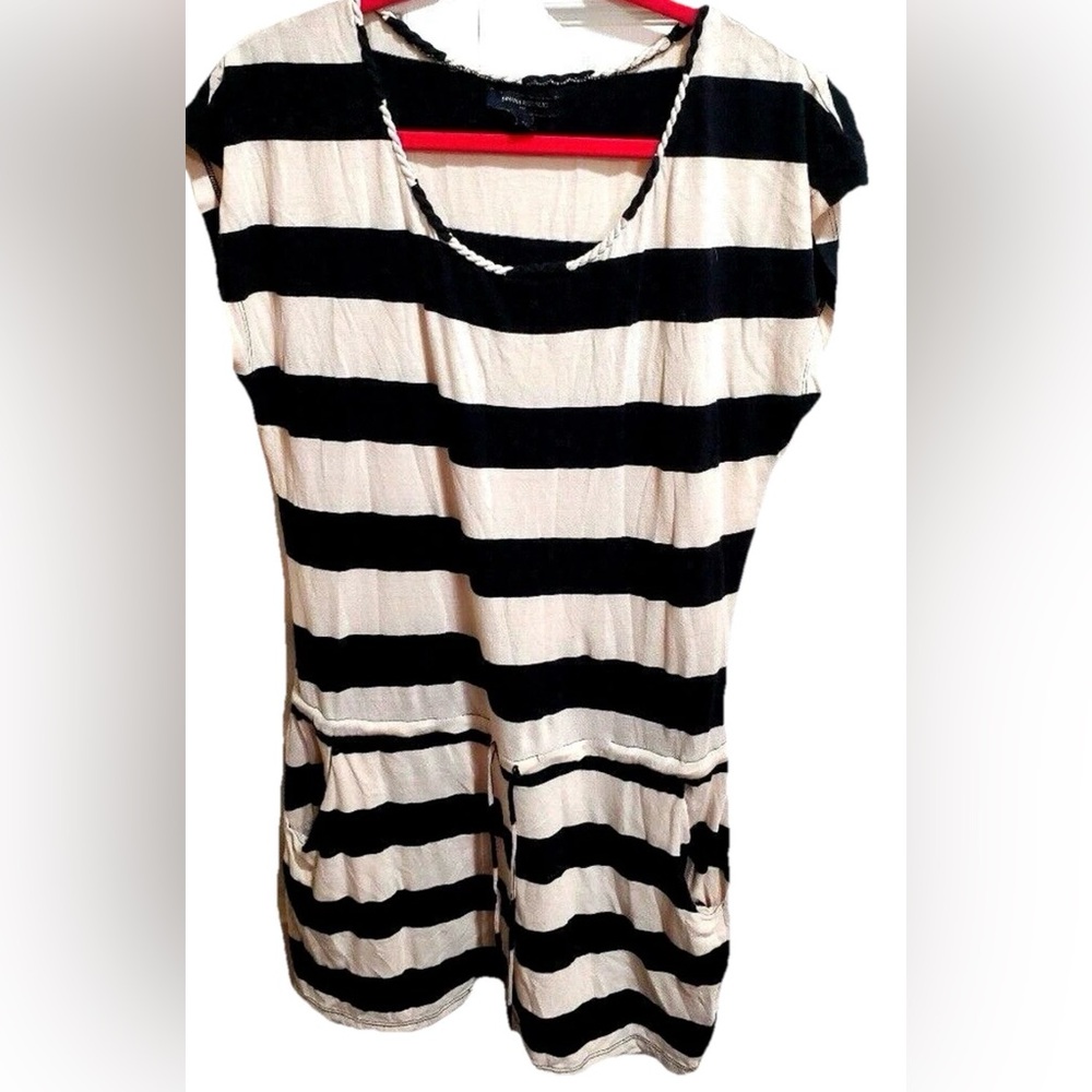 Banana Republic Womens Striped Short Sleeve 100% Pima Cotton Medium